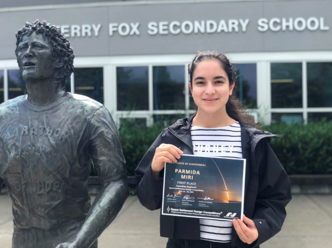 Student Terry Fox wygrywa kanadyjski konkurs na projekt osiedli kosmicznych