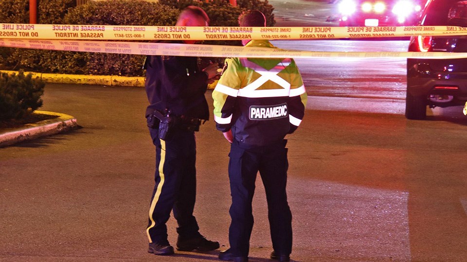 A man was taken to hospital to be treated for serious gunshots wounds from what Coquitlam RCMP are describing as a targeted attack at a pub on Austin Avenue the night of Jan. 14, 2022.