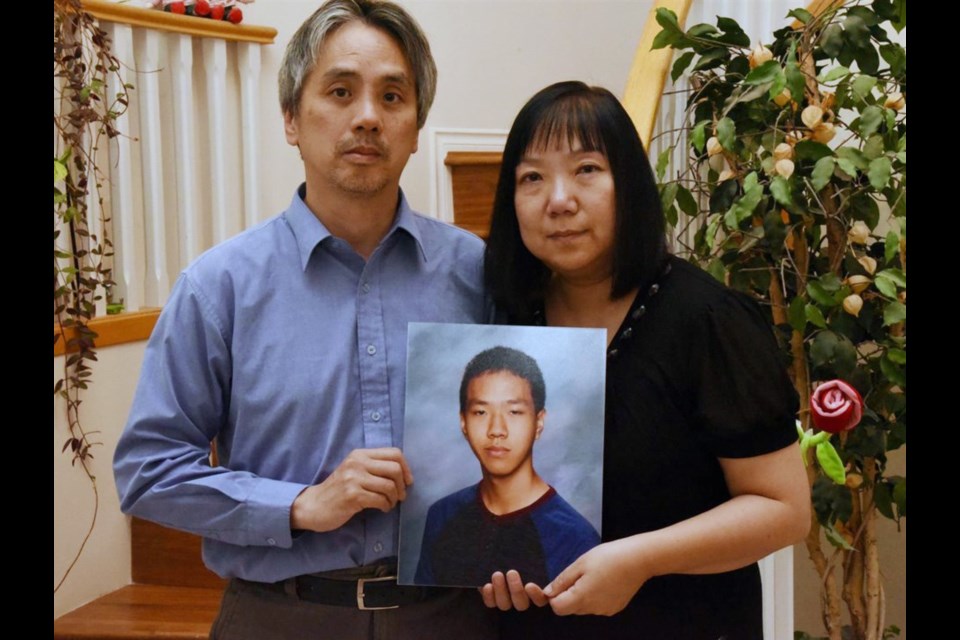 Samson and Chelly Wong are the parents of murdered Coquitlam 15-year-old Alfred Wong, who was shot by a stray bullet in a shooting on Jan. 13, 2018 in Vancouver.
