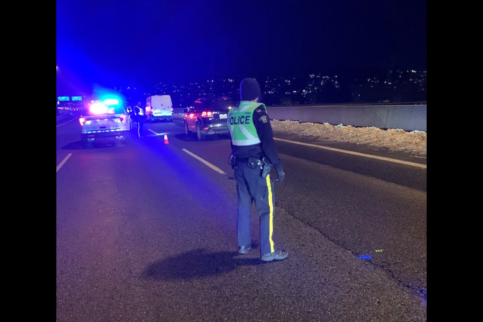 At least two speeders and eight impaired drivers were pulled over in Coquitlam, Port Coquitlam on New Year's Eve.