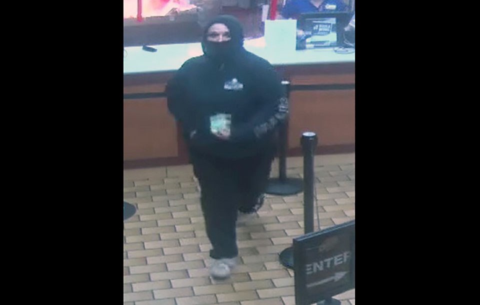 Coquitlam RCMP are asking the public to help identify a robbery suspect from a local fast-food restaurant in December 2020.