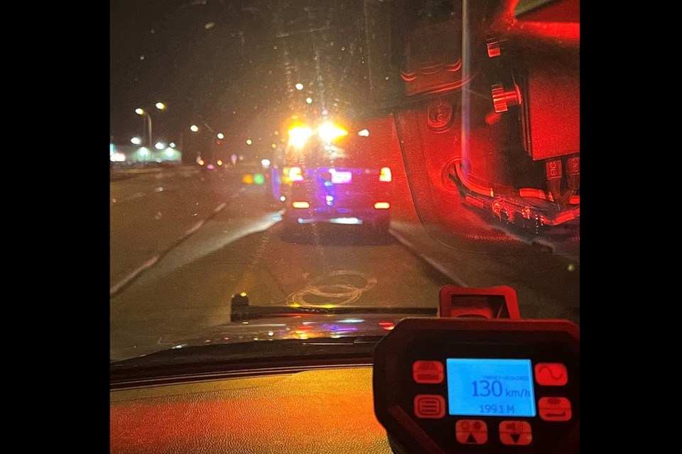 Coquitlam RCMP towed three vehicles in two hours the night of Oct. 23, 2021, after they were all caught excessively speeding on the Mary Hill Bypass.