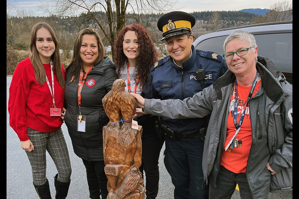 A carved wooden totem pole was returned to the Kwikwetlem First Nation nearly a month after Coquitlam RCMP reported it stolen.