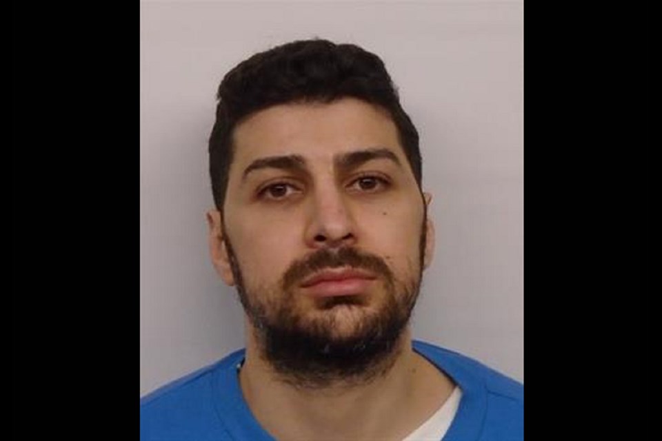 Rabih Alkhalil escaped the North Fraser Pretrial Centre in Coquitlam before 7 p.m. on July 21, 2022, and is considered dangerous, so the public should call 911 right away if seen.