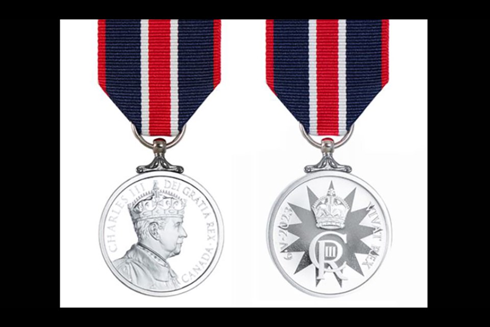 The King Charles III coronation medal.
