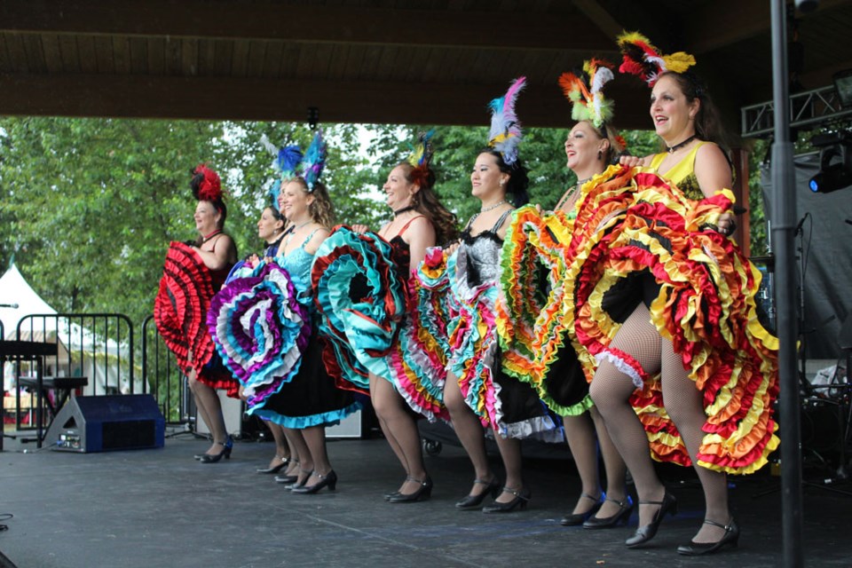 Golden Spike Days features a wide variety of family entertainment, including the Golden Spike Can Can Dancers.