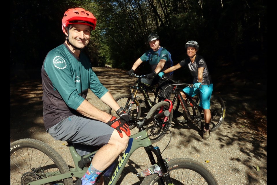 Gabor Huszar, Wes Sawchuk and Karaleen Gioia are directors of TORCA; they say use of trails in the areas like Bert Flinn Park, as well as Burke and Heritage mountains, has exploded during the pandemic.