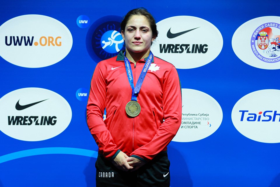 Coquitlam's Ana Godinez Gonzalez won gold in her category for Canada at the 2021 U23 World Wrestling Championships. She's set to represent Canada once more at the 2022 Commonwealth Games in England.