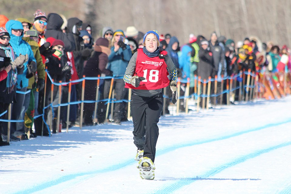 Ariel Taylor of Coquitlam at the 2020 Special Olympics Canada Winter Games in Thunder Bay, Ont. The snowshoer is set to train with other nationals in preparation for the 2023 World Winter Games in Russia.