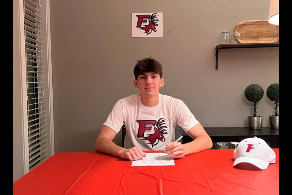 Coquitlam's Cole Kennett signs his national letter of intent to play for Fairfield University in NCAA Div. I field lacrosse.