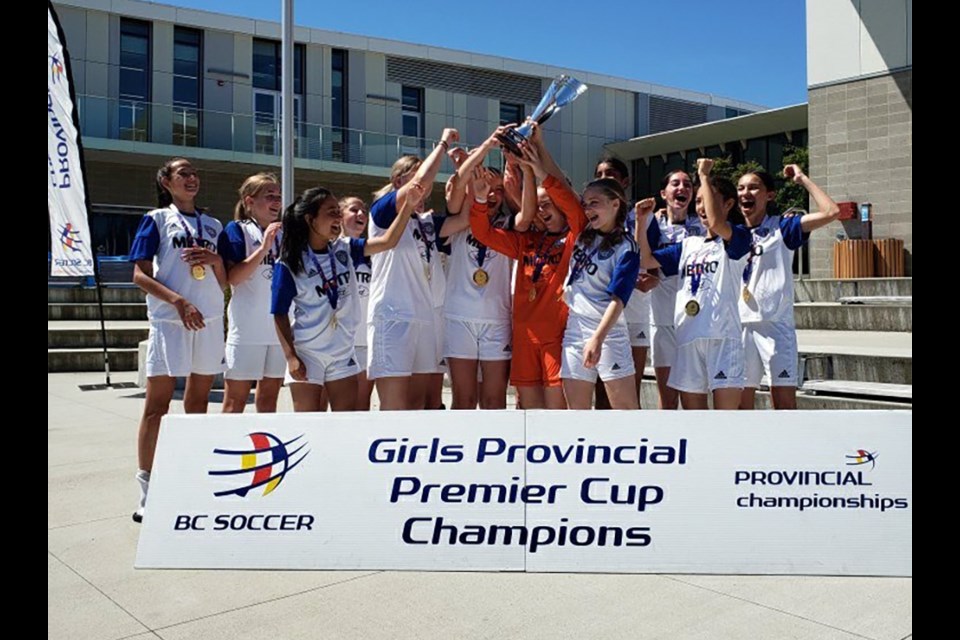 Coquitlam Metro-Ford Soccer Club (CMFSC) won the 2022 U14 girls provincial championships.