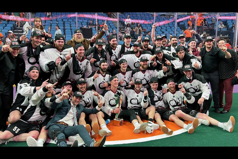 Coquitlam's Jalen Chaster (#71) helped the Colorado Mammoth win its second championship title in franchise history, notching four points in seven playoff games in just his first season in the National Lacrosse League (NLL).