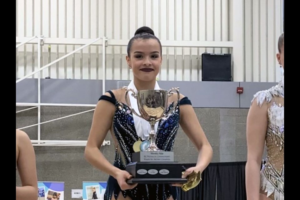 Port Moody's Laura Mora won the 2023 B.C. rhythmic gymnastics championships with the highest score in the all-around competition for her category. After landing a bronze at westerns, the 16-year-old is now heading to the national championships, May 18 to 21.