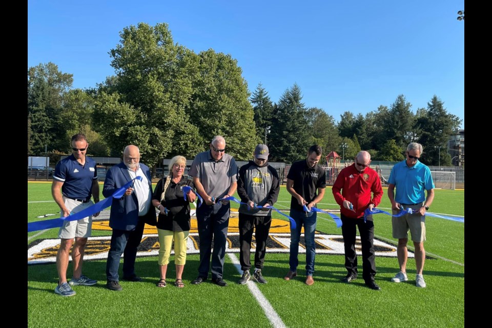 Port Coquitlam city council and local sports representatives officially opened the new Turf 2 at Gates Park, set to be home for field lacrosse.