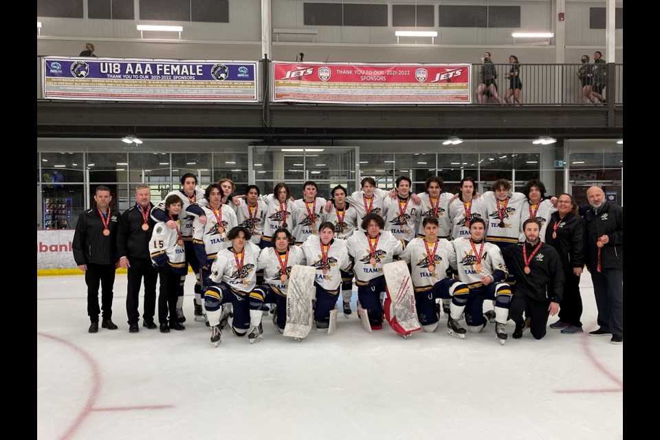 Team B.C. won the bronze medal in the boys tournament at the 2022 National Aboriginal Hockey Championships in Nova Scotia, and included a few Tri-City talent as well.