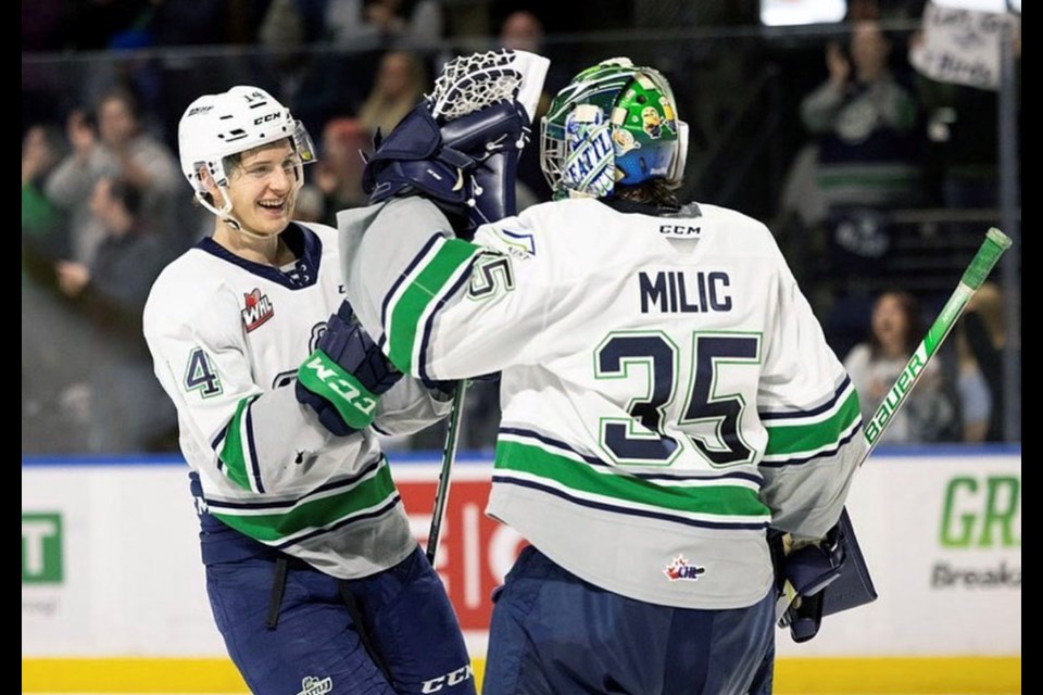 Goaltender Thomas Milic starring for Thunderbirds at Memorial Cup