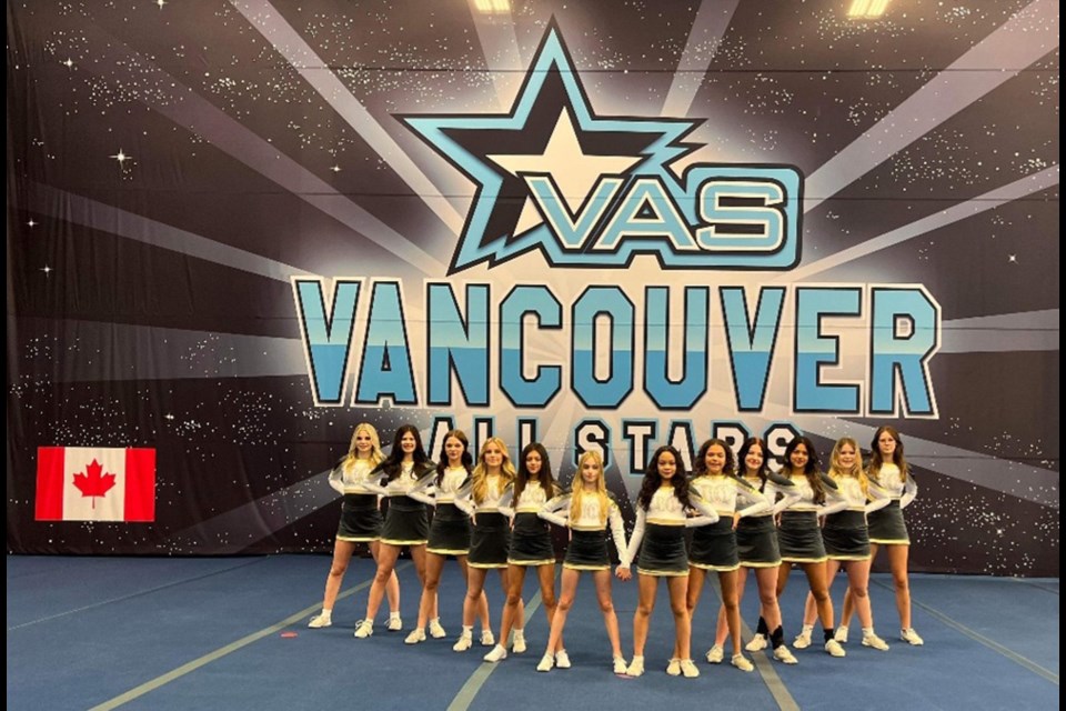 Twelve members of the Vancouver All-Stars Cheerleading squad based in Port Coquitlam are set to represent Canada at the Cheer Union World Championships in Florida in April.