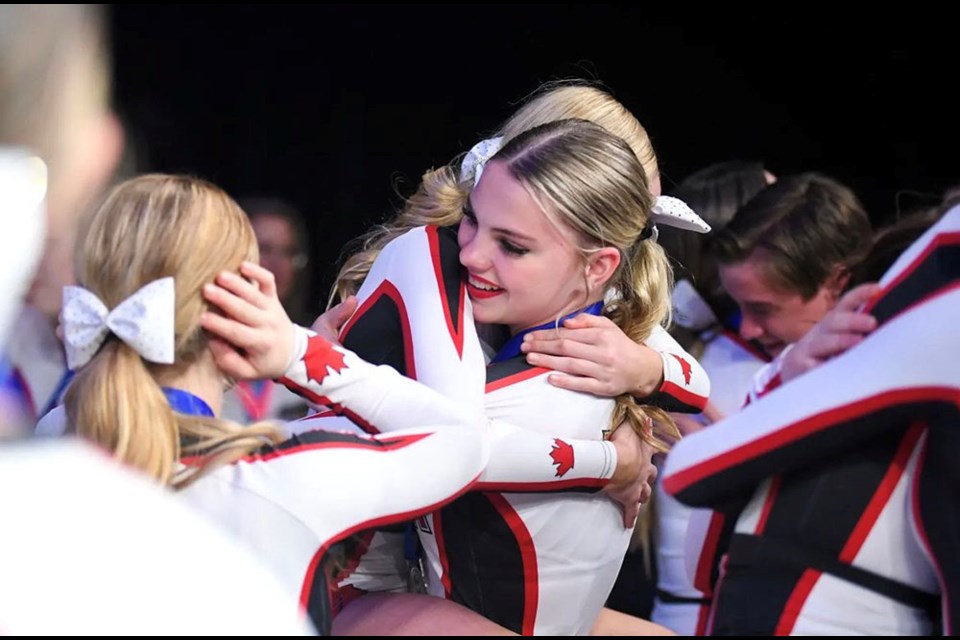A dozen Port Coquitlam-based cheerleaders won silver with Canada's youth co-ed median squad at the 2023 ICU Junior World Championships in Florida.