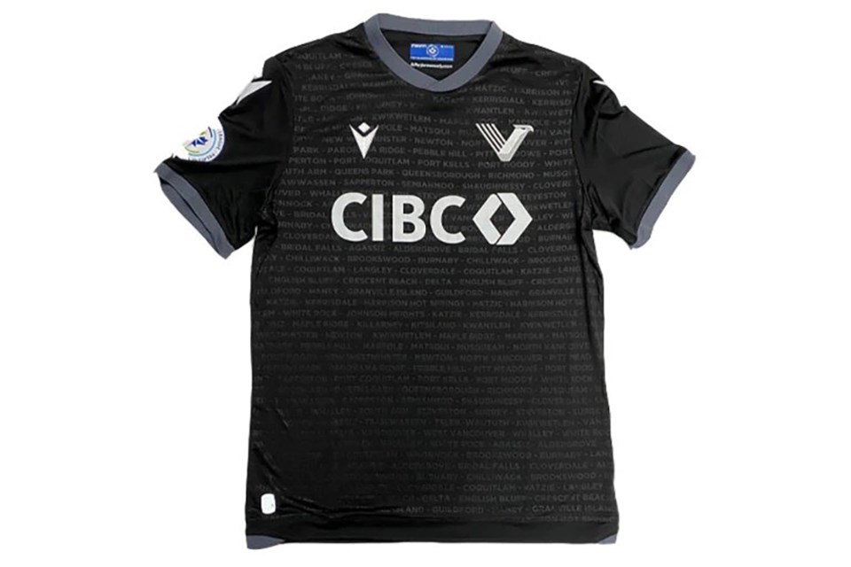 Vancouver FC has included 53 communities on its home jersey for its inaugural 2023 season in the Canadian Premier League (CPL), including Kwikwetlem First Nation and the Tri-Cities.