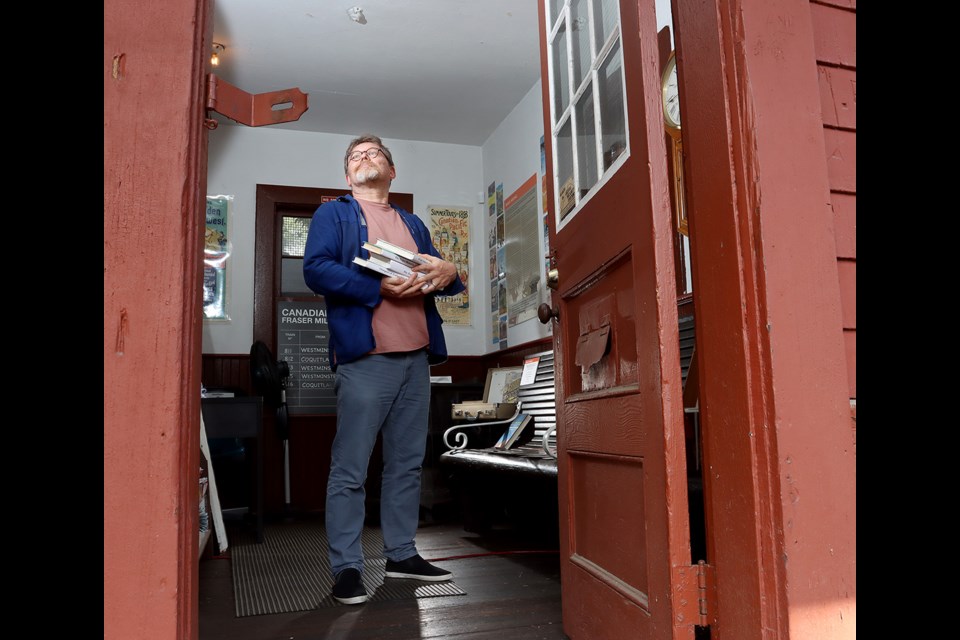 "Every journey began or ended at a train station," says Markus Fahrner of a new display about travel in the Fraser Mills station at the Mackin House Museum.