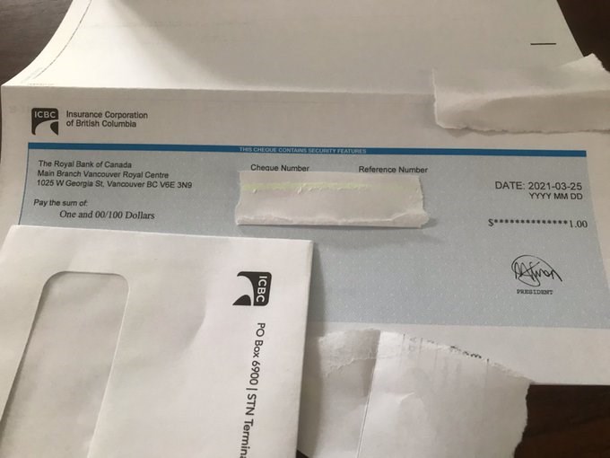 ICBC Cheque