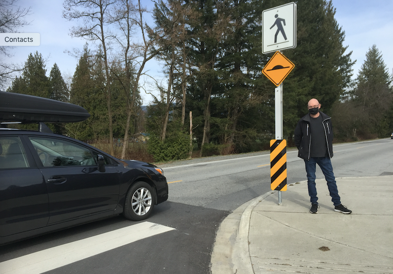 Pinemont Avenue raised Crosswalk Port Coquitlam