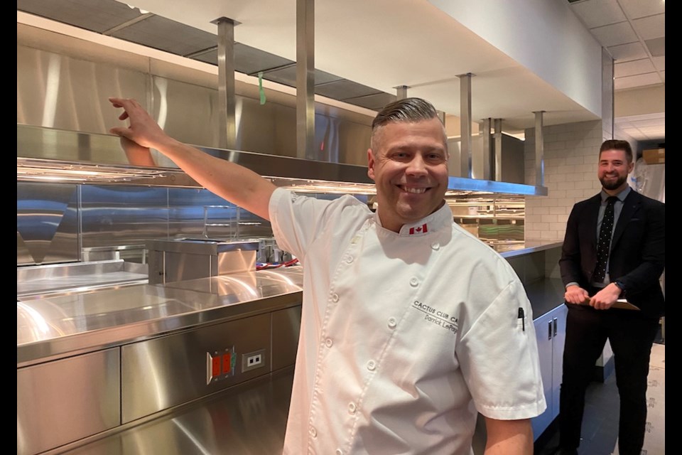 Darrick LePage is the regional chef for Cactus Club and is helping to open the new location next to Coquitlam Centre mall.