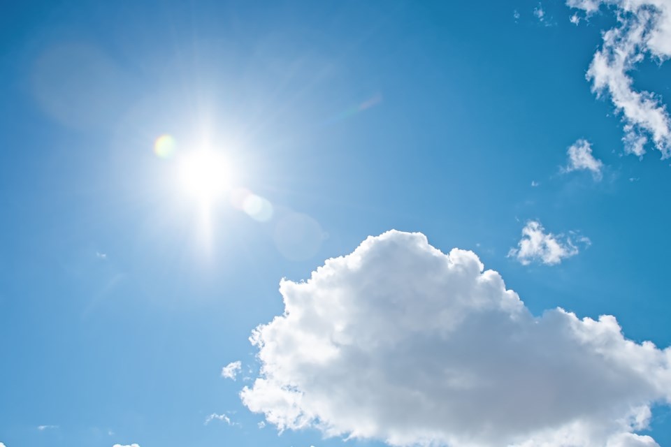 Sun and warm temperatures are in the forecast for the next week, according to Environment Canada.
