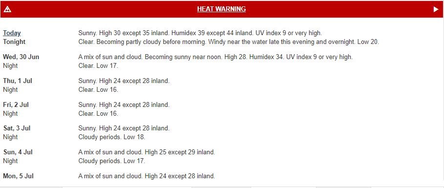 Environment Canada - June 29, 2021