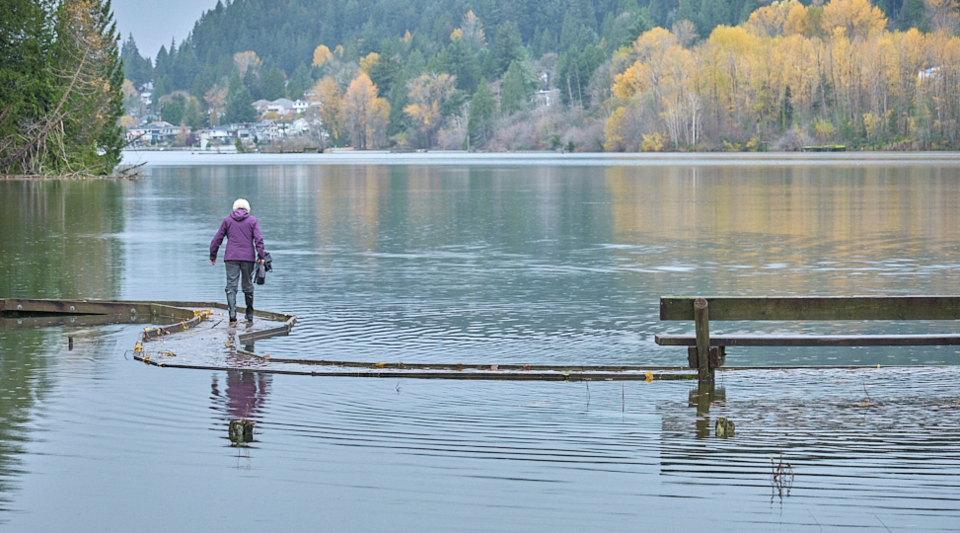 Michael Davis Shoreline path under water