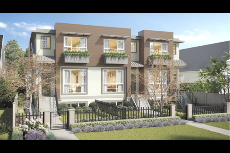 Port Coquitlam council is considering a rezoning to permit a three-unit townhouse on a single family lot. 