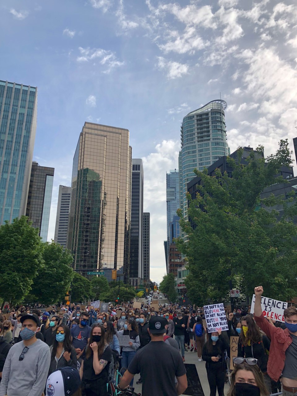 blm crowd cordova s vancouver by elana