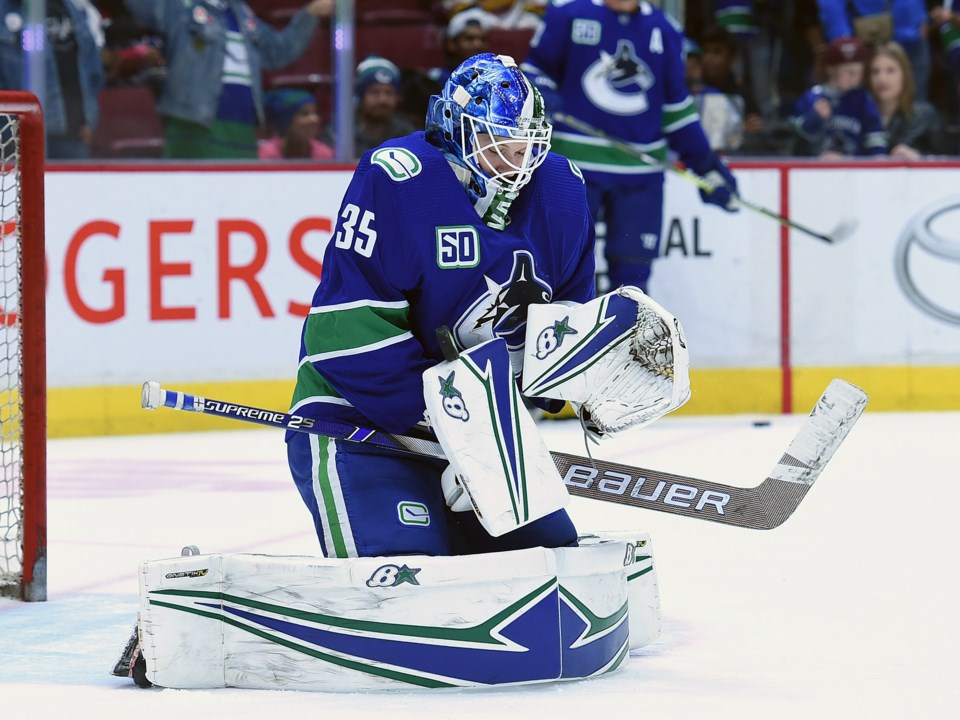 Thatcher Demko's 48-save shutout to force Game 7 was a very rare thing in  NHL history