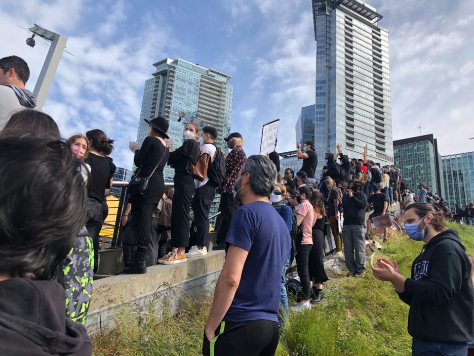 cactus roof vancouver blm protest by elana