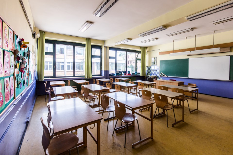 empty classroom GettyImages-1127266876