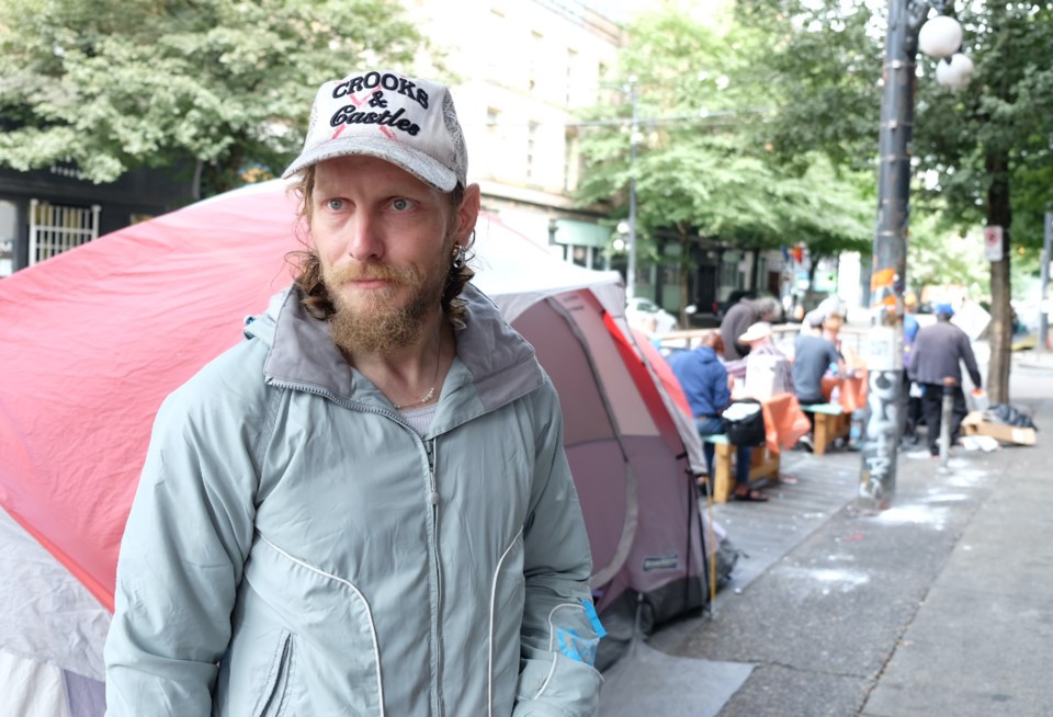 Unhoused Man Who Lives In Tent In Dtes On City Clear Out Vancouver Is Awesome