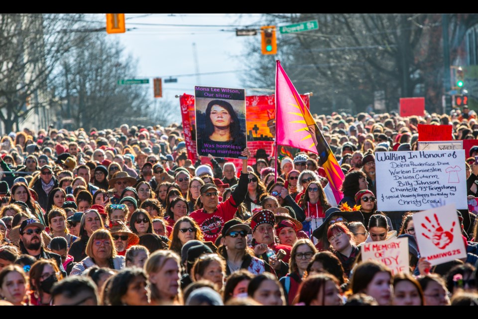 Thousands of people participated Wednesday in the 33rd annual Women's Memorial March in the Downtown Eastside.