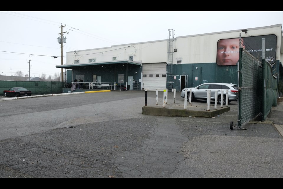 The site of a 10-unit "tiny shelter" project at 875 Terminal Ave.