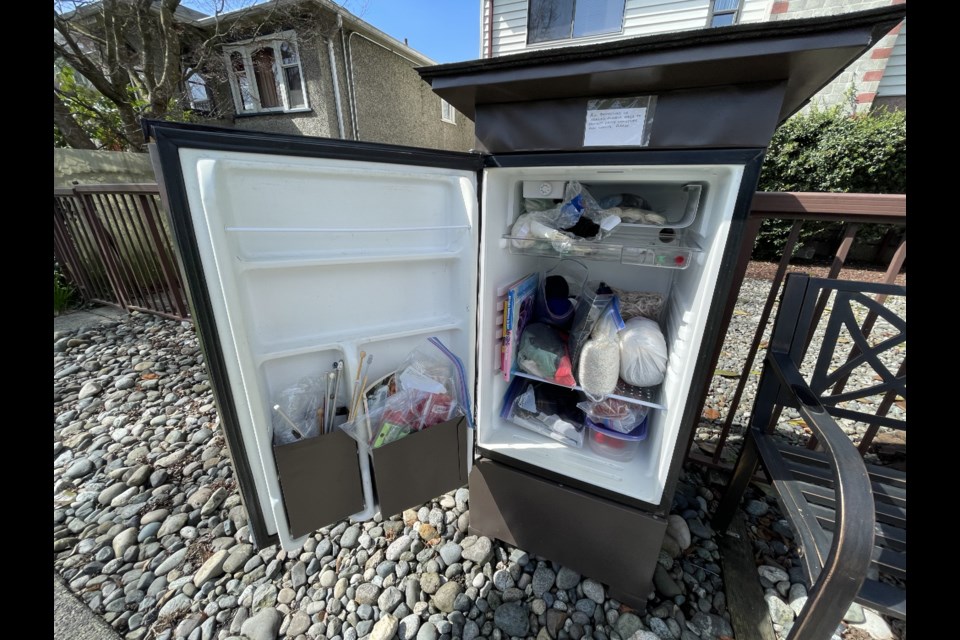 Inside the Little Fibre Library on 28th and James.