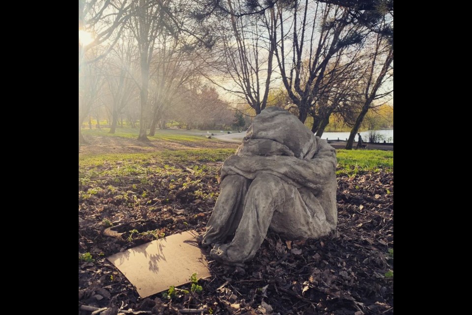 If you encounter one of Lupo's sculptures please share it with the #belovedghosts.