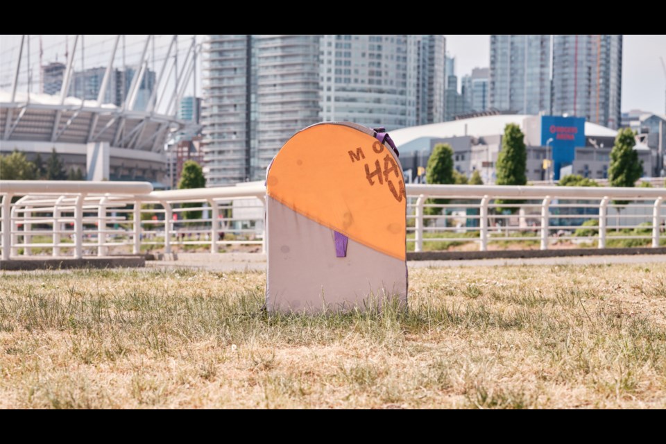 A public art display is popping up around 鶹ýӳto protest the decampment of the Downtown Eastside.