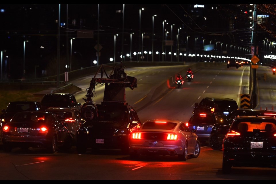 The Cambie Bridge will close again for filming of a "simulated vehicle accident" for the movie "Tron: Ares" from Friday, March 15 at 7 p.m. to Saturday, March 16 at 6 a.m.