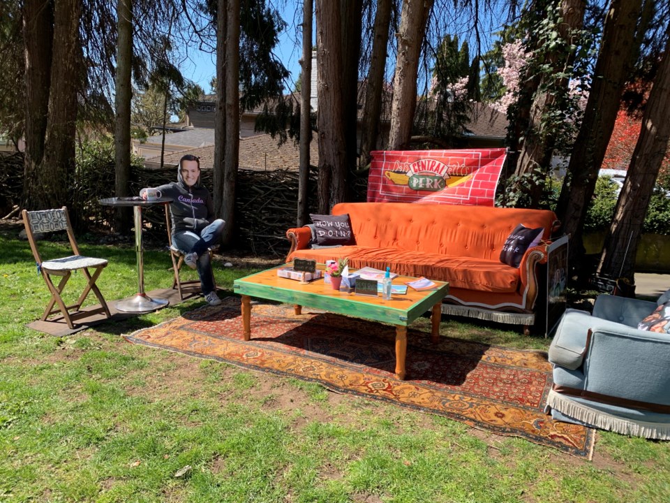 鶹ýӳFriends central perk display - marine drive and balaclava street - courtesy of anne bruinn