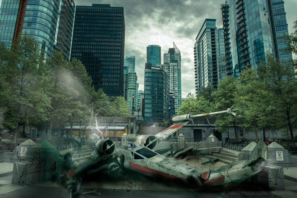 Artist creates Star Wars Battle of Vancouver in Stanley Park - Vancouver Is  Awesome