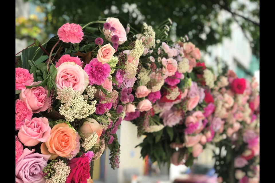 The VGH flower displays are located on the corner of 12th and Laurel and on Oak St. between 11th and 10th Ave.