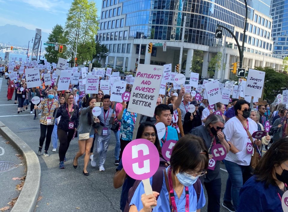 bc nurse protest vancouver