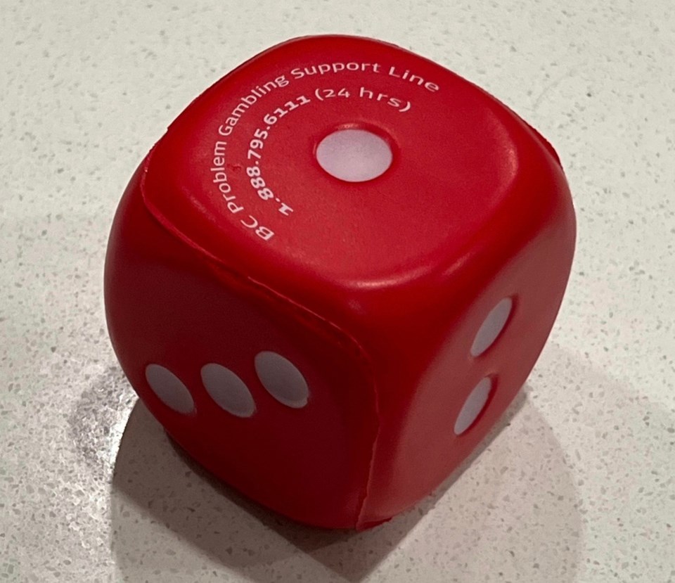 Gambling Support BC bouncy toy dice
