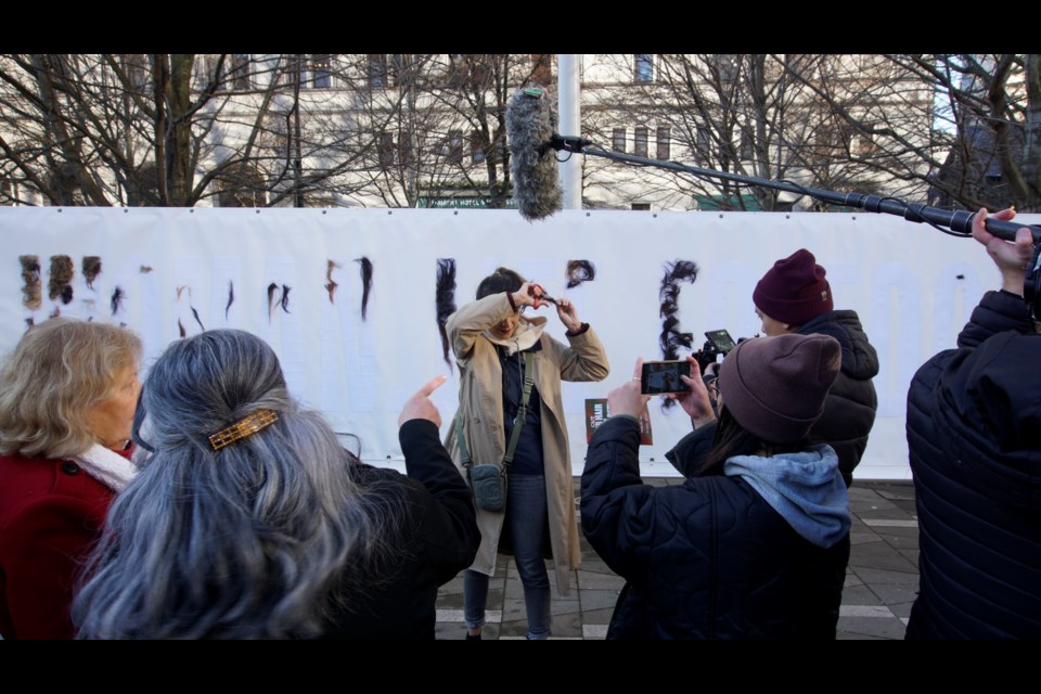 Women in 鶹ýӳhave been cutting their hair in defiance of the current Iranian regime. As part of the movement, the YWCA will be making a wall of hair this weekend.
