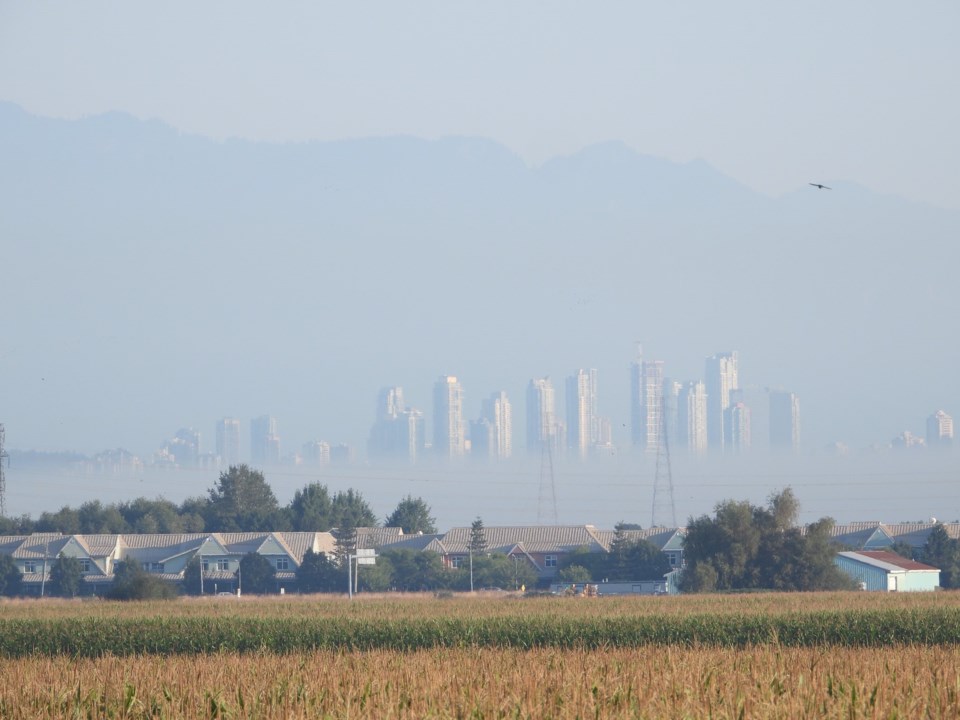 Metro Vancouver air quality smoke