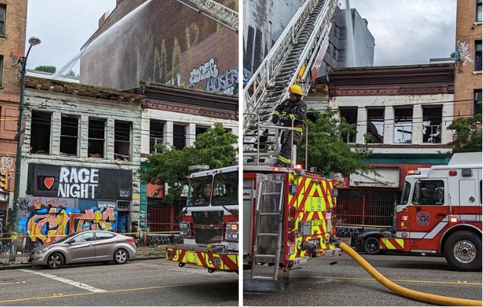 street church DTES fire